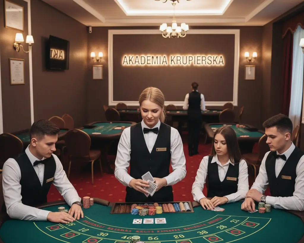 Krupier w akcji